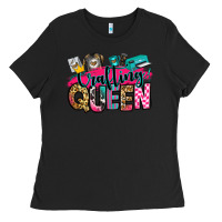 Black crafting queen Ladies Tee - Zillion Design Studio
