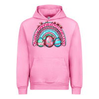 Fuchsia Pink Easter eggs rainbow Urban Hoodie - OliviaCreatesArt