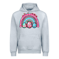 Heather Grey Easter eggs rainbow Urban Hoodie - OliviaCreatesArt