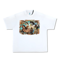 White 3 western horses running free Urban Heavy Tee - LillyAllenDesigns