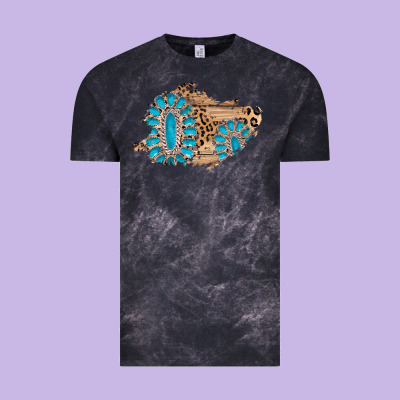 Gemstone Wood Leopard Patch Vintage Tee Designed By Adodesignshop