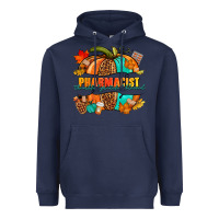 Navy Pharmacist pumpkin Heavyweight Hoodie - NancyCooperArtShop