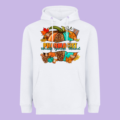 Pharmacist Pumpkin Heavyweight Hoodie Designed By Nancycooperartshop
