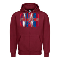 Burgundy philadelphia baseball team spirit brushstrokes Zipper Hoodie - Artiststas