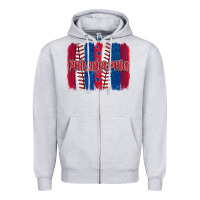 Heather Grey philadelphia baseball team spirit brushstrokes Zipper Hoodie - Artiststas