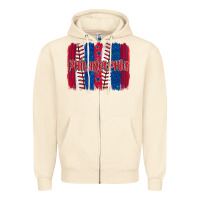 Sandshell philadelphia baseball team spirit brushstrokes Zipper Hoodie - Artiststas