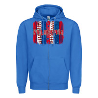 True Royal philadelphia baseball team spirit brushstrokes Zipper Hoodie - Artiststas