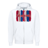 White philadelphia baseball team spirit brushstrokes Zipper Hoodie - Artiststas