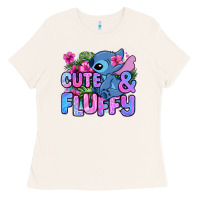 Cute And Fluffy Stitch Ladies Tee | Teevron