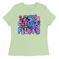 Matcha cute and fluffy stitch Ladies Tee - Zillion Design Studio