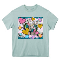 Arona Easter hearts Cowhide tumbler Easter Day Heavy Core Tee - Neo Western