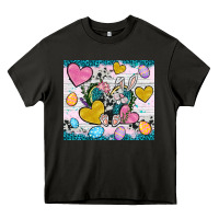 Asphalt Easter hearts Cowhide tumbler Easter Day Heavy Core Tee - Neo Western