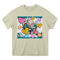 Mossy Easter hearts Cowhide tumbler Easter Day Heavy Core Tee - Neo Western