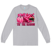 Moon Dust Tis' the season Football Breast Cancer Long Sleeve Tee - NancyCooperArtShop