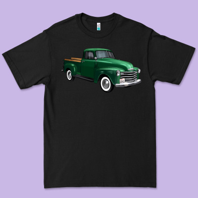 Western Green Truck Right 34 View 1 Premium Tee Designed By Fadigitalartstudio
