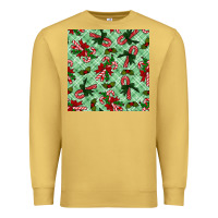 Antique Gold Christmas candy cane Premium Sweatshirt - NancyCooperArtShop