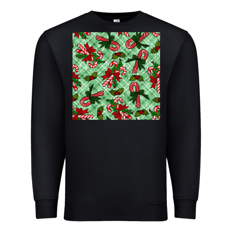 Christmas Candy Cane Premium Sweatshirt by NancyCooperArtShop | Teevron