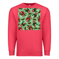 Cardinal Christmas candy cane Premium Sweatshirt - NancyCooperArtShop
