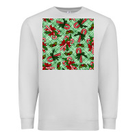 Dove Grey Christmas candy cane Premium Sweatshirt - NancyCooperArtShop