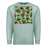 Seafoam Christmas candy cane Premium Sweatshirt - NancyCooperArtShop