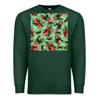 Sports Green Christmas candy cane Premium Sweatshirt - NancyCooperArtShop