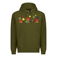 Army Green summer fruits Premium Hoodie - TumblerDesignByShophia