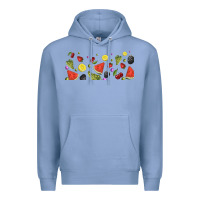 Colony Blue summer fruits Premium Hoodie - TumblerDesignByShophia