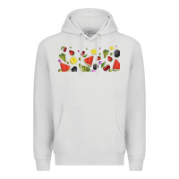 Dove Grey summer fruits Premium Hoodie - TumblerDesignByShophia