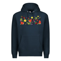 Navy summer fruits Premium Hoodie - TumblerDesignByShophia