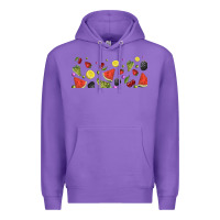 Purple summer fruits Premium Hoodie - TumblerDesignByShophia