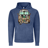 Vintage Denim hippie soul caravan Vintage Hoodie - BarkalooDesign