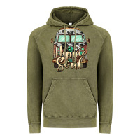 Vintage Olive hippie soul caravan Vintage Hoodie - BarkalooDesign
