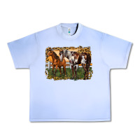 Grape Ice 2 horses at the ranch Urban Heavy Tee - LillyAllenDesigns