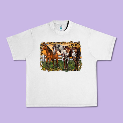 2 Horses At The Ranch Urban Heavy Tee Designed By Lillyallendesigns