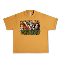 Peanut Butter 2 horses at the ranch Urban Heavy Tee - LillyAllenDesigns