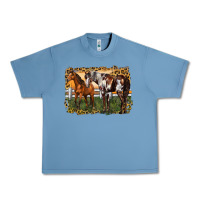 Pebble Blue 2 horses at the ranch Urban Heavy Tee - LillyAllenDesigns