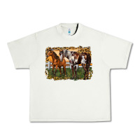 Pistachio 2 horses at the ranch Urban Heavy Tee - LillyAllenDesigns