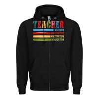 Black teacher Zipper Hoodie - Artiststas