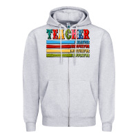 Heather Grey teacher Zipper Hoodie - Artiststas