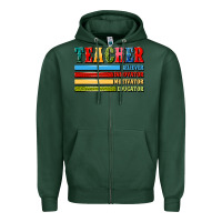 Sports Green teacher Zipper Hoodie - Artiststas