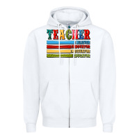 White teacher Zipper Hoodie - Artiststas