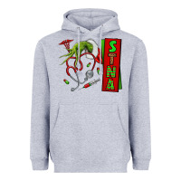 Heather Grey Christmas Character Heavyweight Hoodie - NancyCooperArtShop