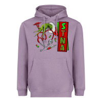 Lavender Christmas Character Heavyweight Hoodie - NancyCooperArtShop