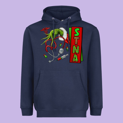 Christmas Character Heavyweight Hoodie Designed By Nancycooperartshop