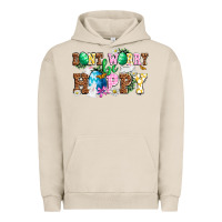 Pigment French Oak Easter Day Don't worry be hoppy Urban Hoodie - OliviaCreatesArt