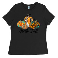 Black hello fall Ladies Tee - JahusDesignShop
