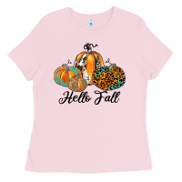Bubblegum Pink hello fall Ladies Tee - JahusDesignShop
