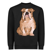 Black bulldog Heavyweight Sweatshirt - MaliasSmallBusiness
