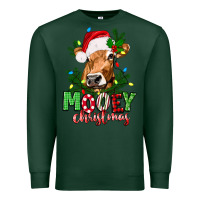Sports Green Mooey Christmas Premium Sweatshirt - texasbilliewilder