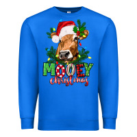 True Royal Mooey Christmas Premium Sweatshirt - texasbilliewilder